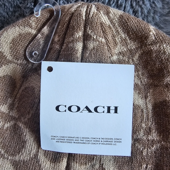Coach beanie (Brown & beige) - Picture 2 of 4